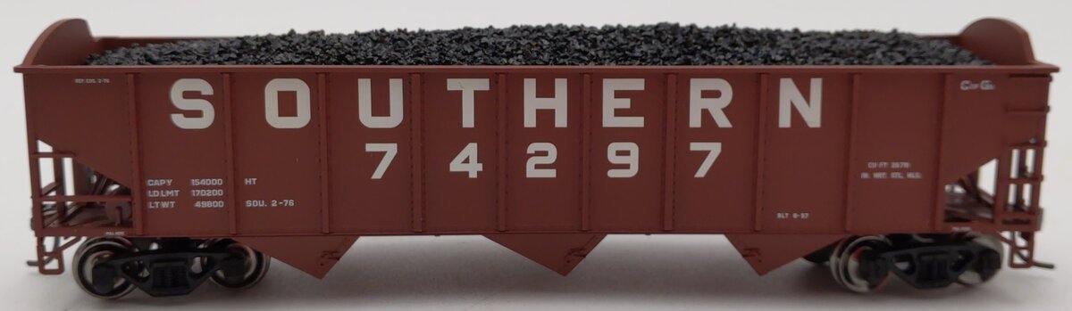 Atlas 20000966 HO Scale Southern Railway Trainman 70-Ton 3-Bay Hopper #74297
