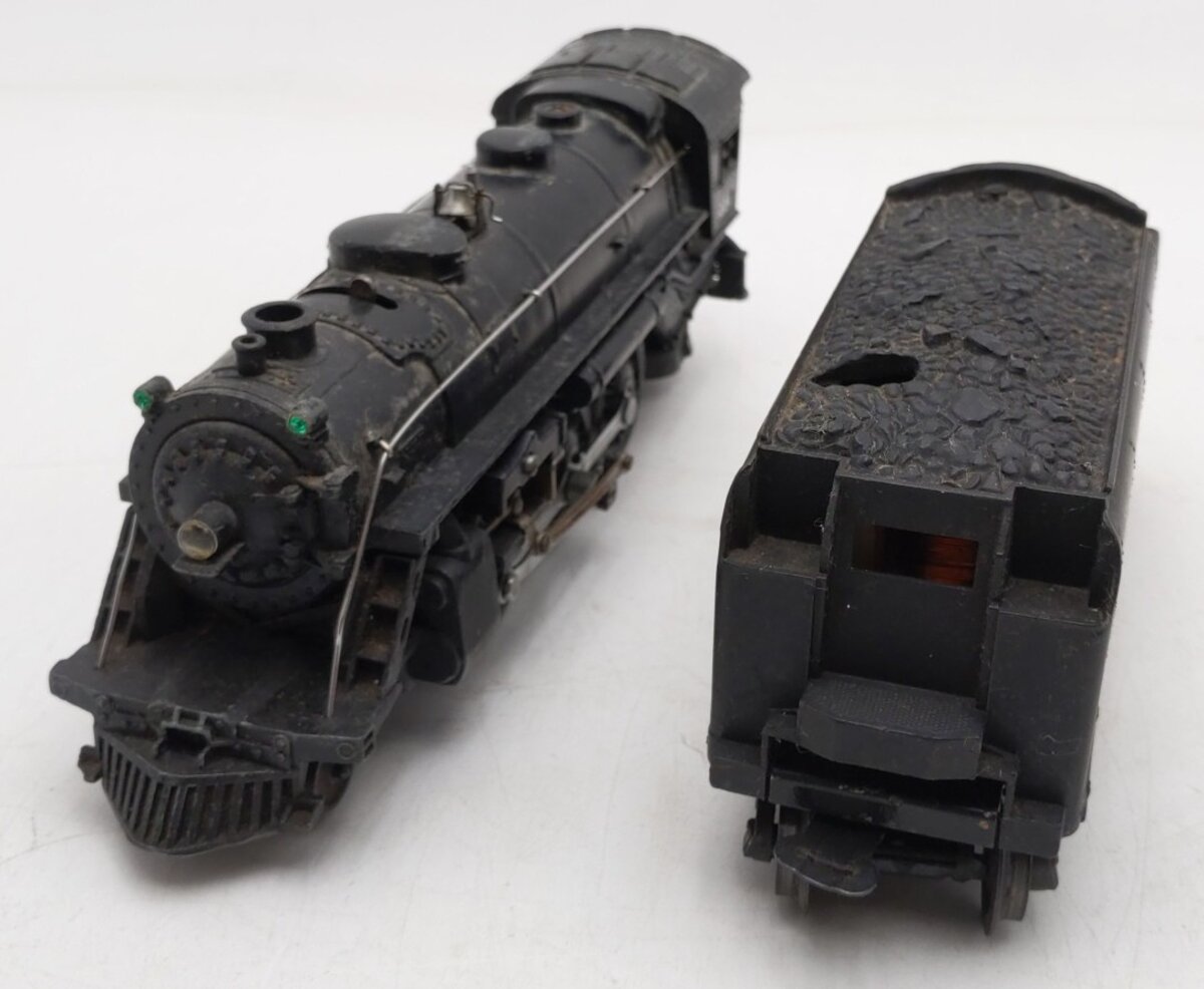 Lionel 224 Vintage O 2-6-2 Die-Cast Steam Locomotive (Late) w/6466W Tender VG