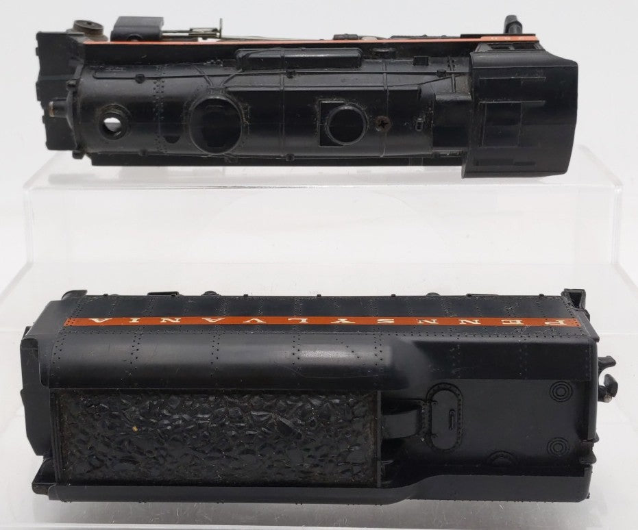 Lionel 250 Vintage O Pennsy Orange Stripe 2-4-2 Steam Loco with 250T Tender VG