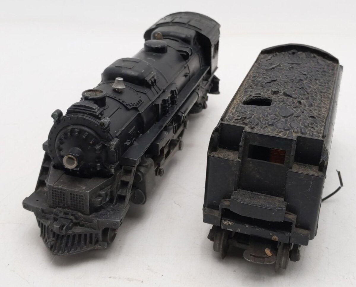 Lionel 2037 Vintage O 2-6-4 Die-Cast Steam Locomotive w/ 6466W Tender VG