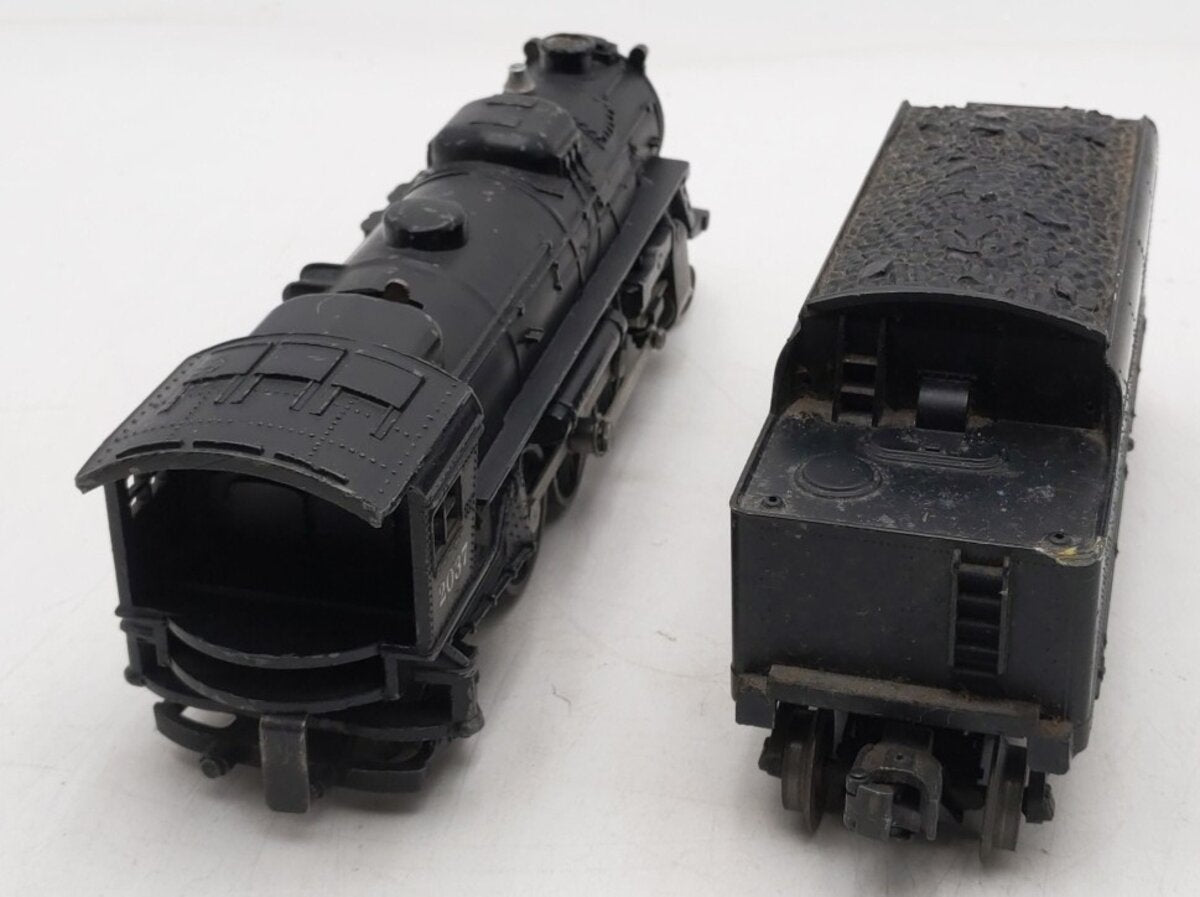 Lionel 2037 Vintage O 2-6-4 Die-Cast Steam Locomotive w/ 6466W Tender VG
