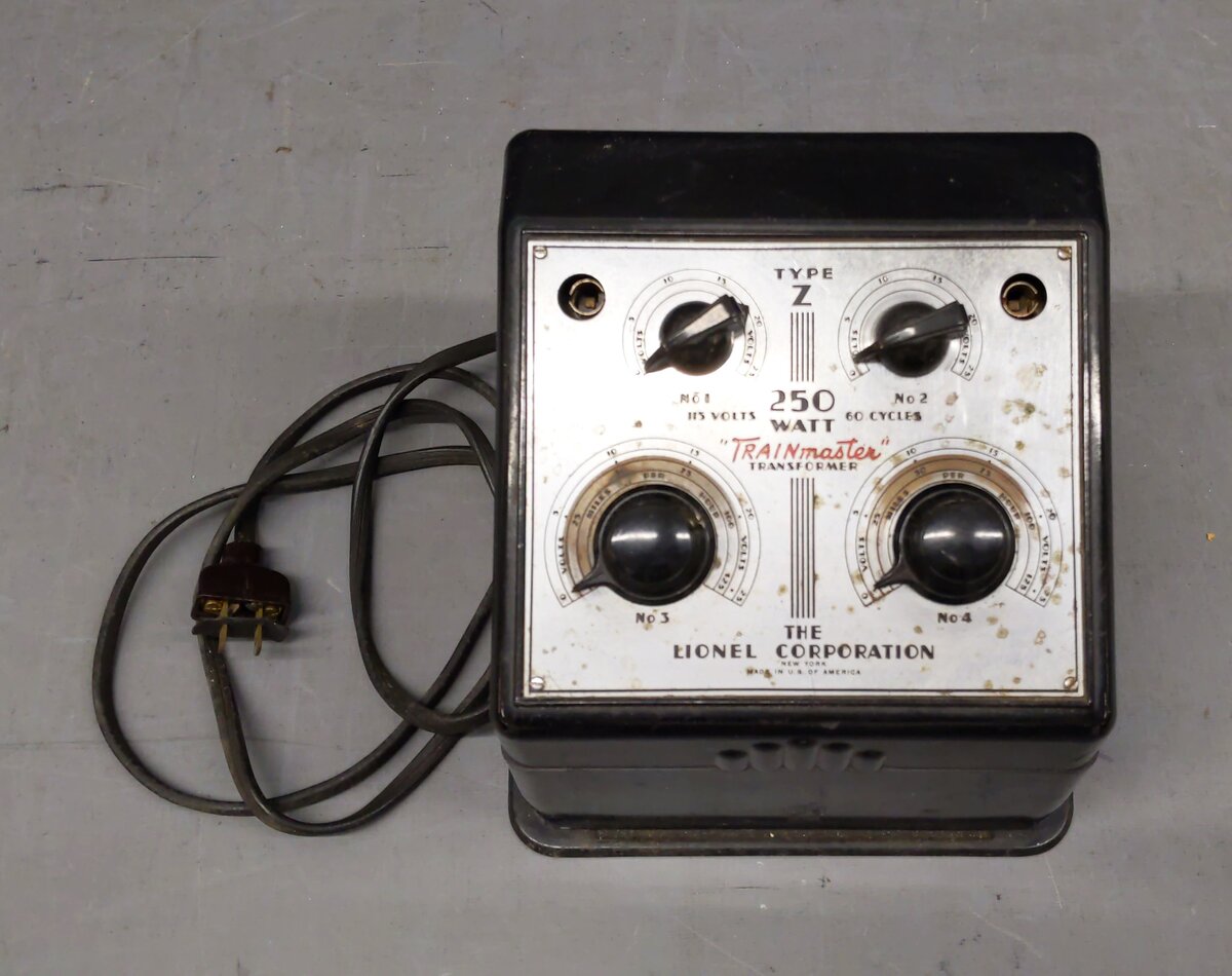 Lionel O Postwar Type Z 250 Watt Trainmaster Transformer VG