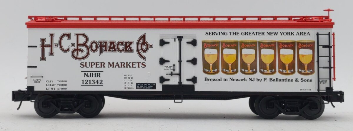Atlas 3001581-2 O Gauge HC Bohack Road 40' Wood Reefer #121342 (3-Rail) LN/Box