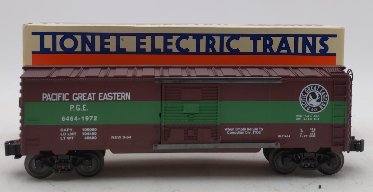 Lionel 6-52086 O Gauge TTOS-1996 Pacific Great Eastern 6464 Boxcar #1972 EX/Box