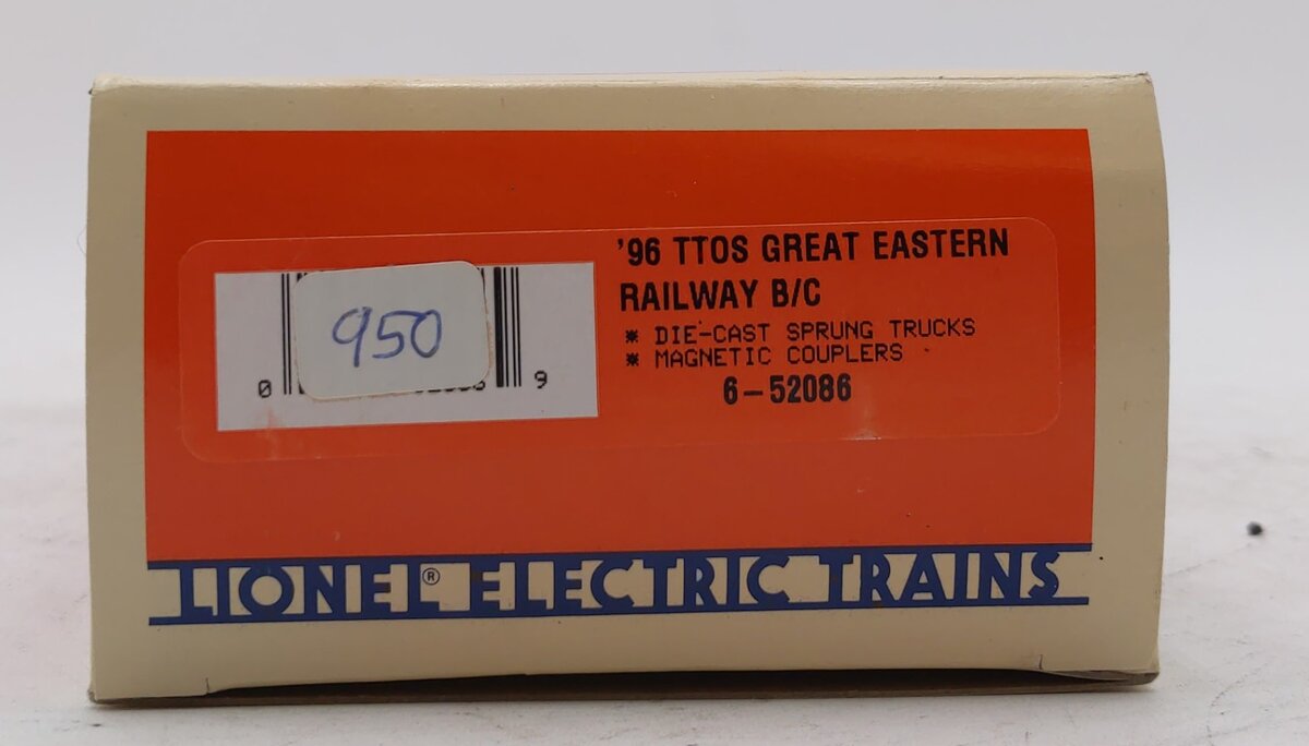 Lionel 6-52086 O Gauge TTOS-1996 Pacific Great Eastern 6464 Boxcar #1972 EX/Box