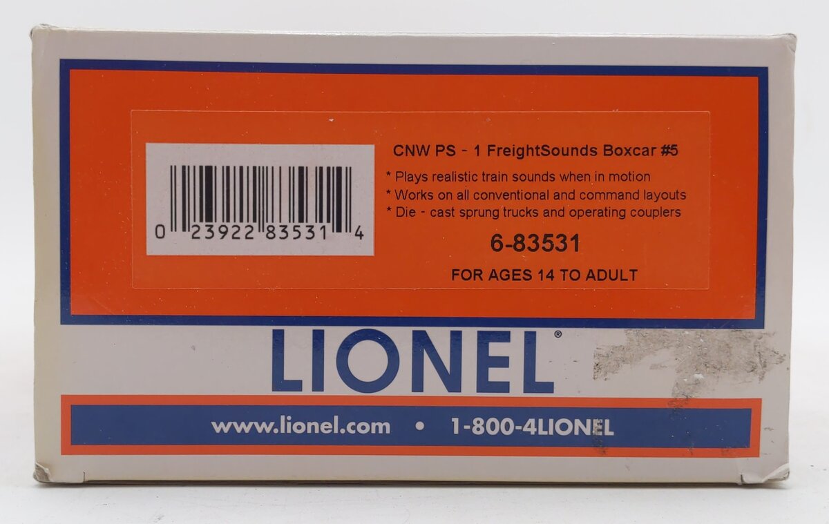 Lionel 6-83531 O Chicago & Northwestern PS1 Boxcar #5 w/Sound