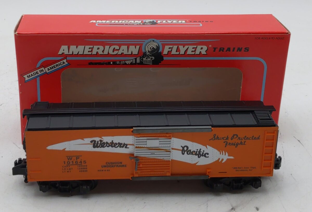 American Flyer 6-48490 S Scale TTOS-1995 Western Pacific Boxcar #101645 LN/Box
