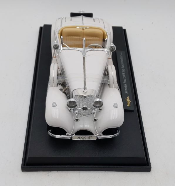 Maisto 36862 1:18 1936 Mercedes Benz 500K Type Special Roadster (White) LN/Box
