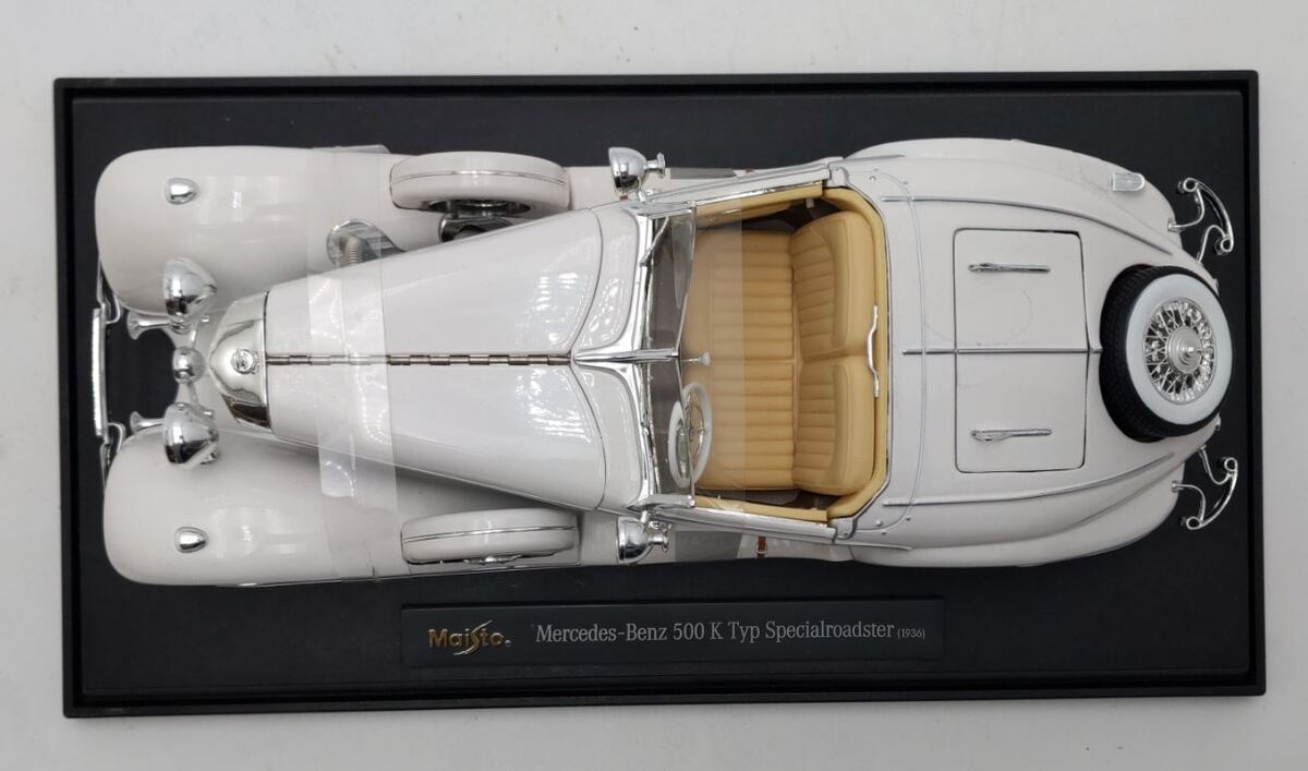 Maisto 36862 1:18 1936 Mercedes Benz 500K Type Special Roadster (White) LN/Box