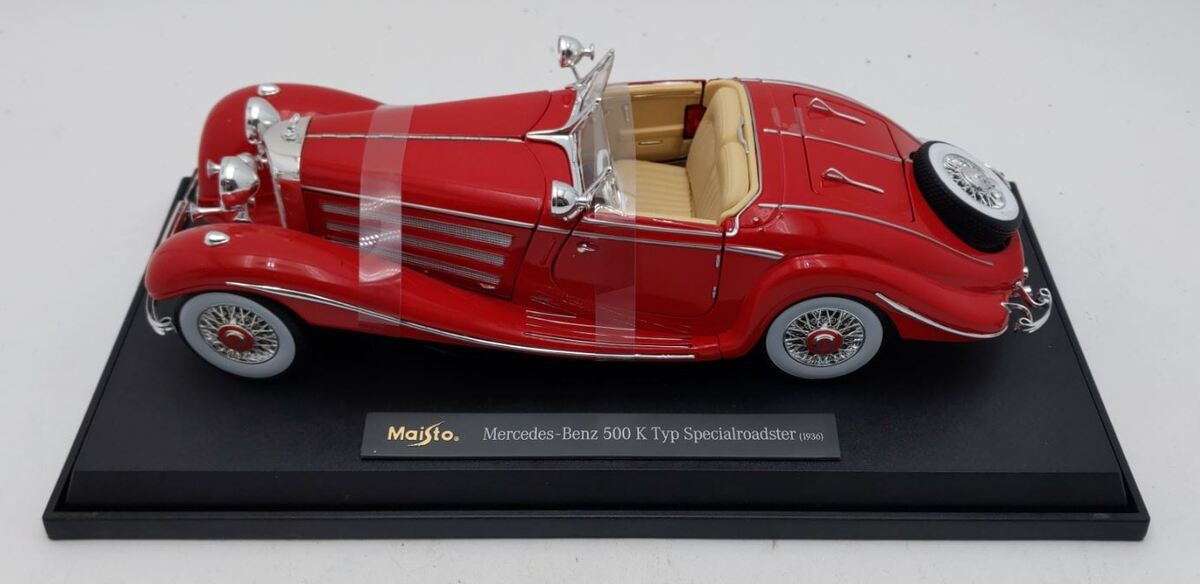Maisto 36055 1:18 Scale 1936 Mercedes Benz 500 K Special Roadster LN/Box