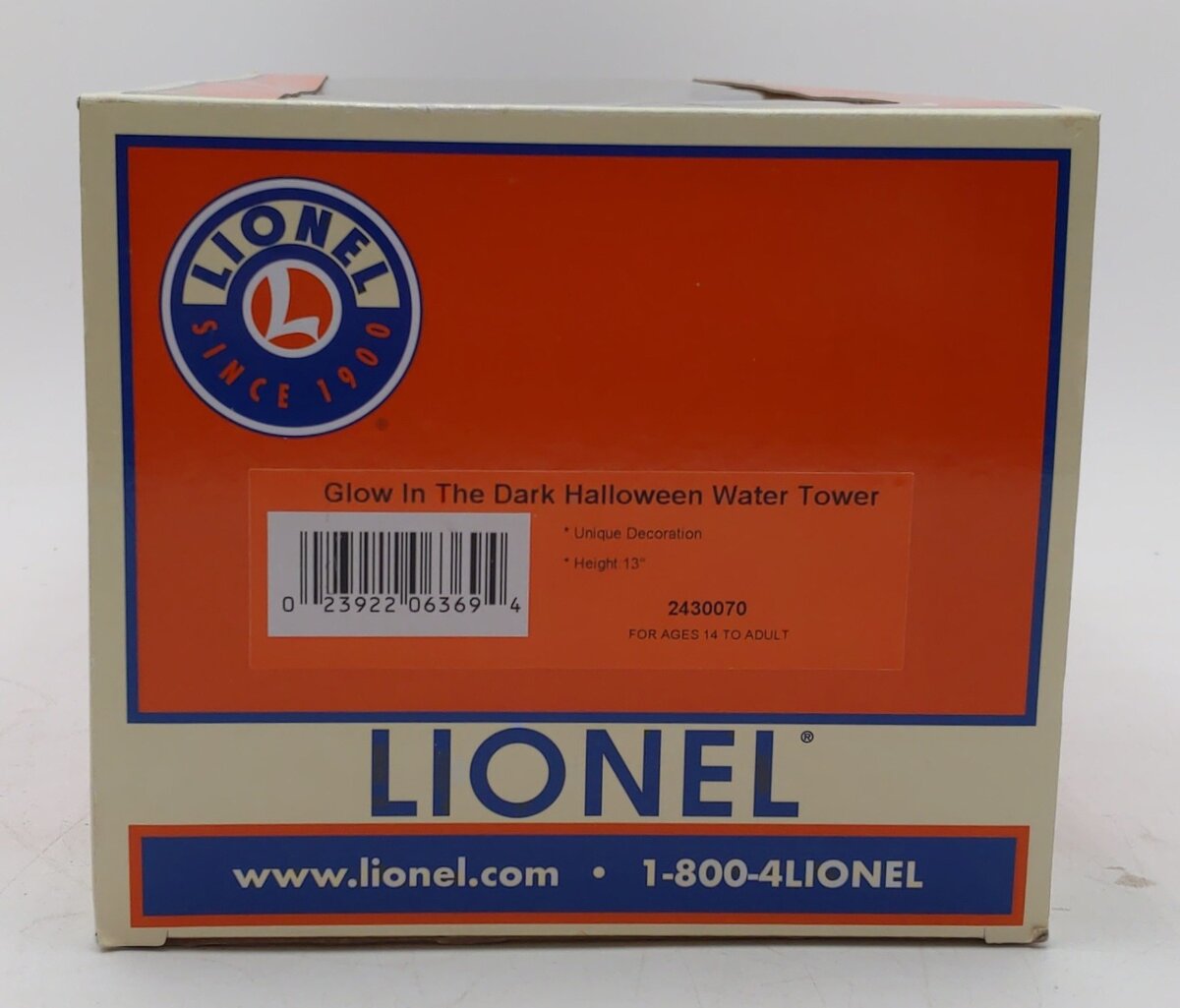 Lionel 2430070 O Halloween Glow In The Dark Water Tower
