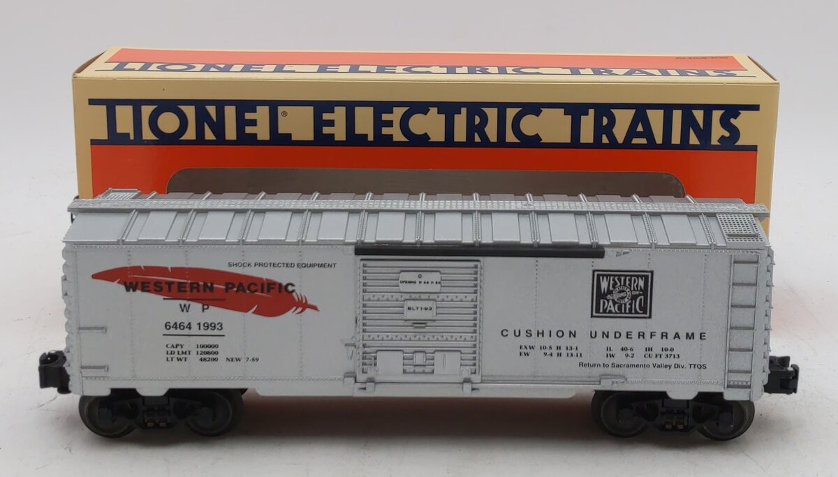 Lionel 6-52009 O Western Pacific TTOS 1993 Sacramento Valley Boxcar #6464-1993 EX/Box