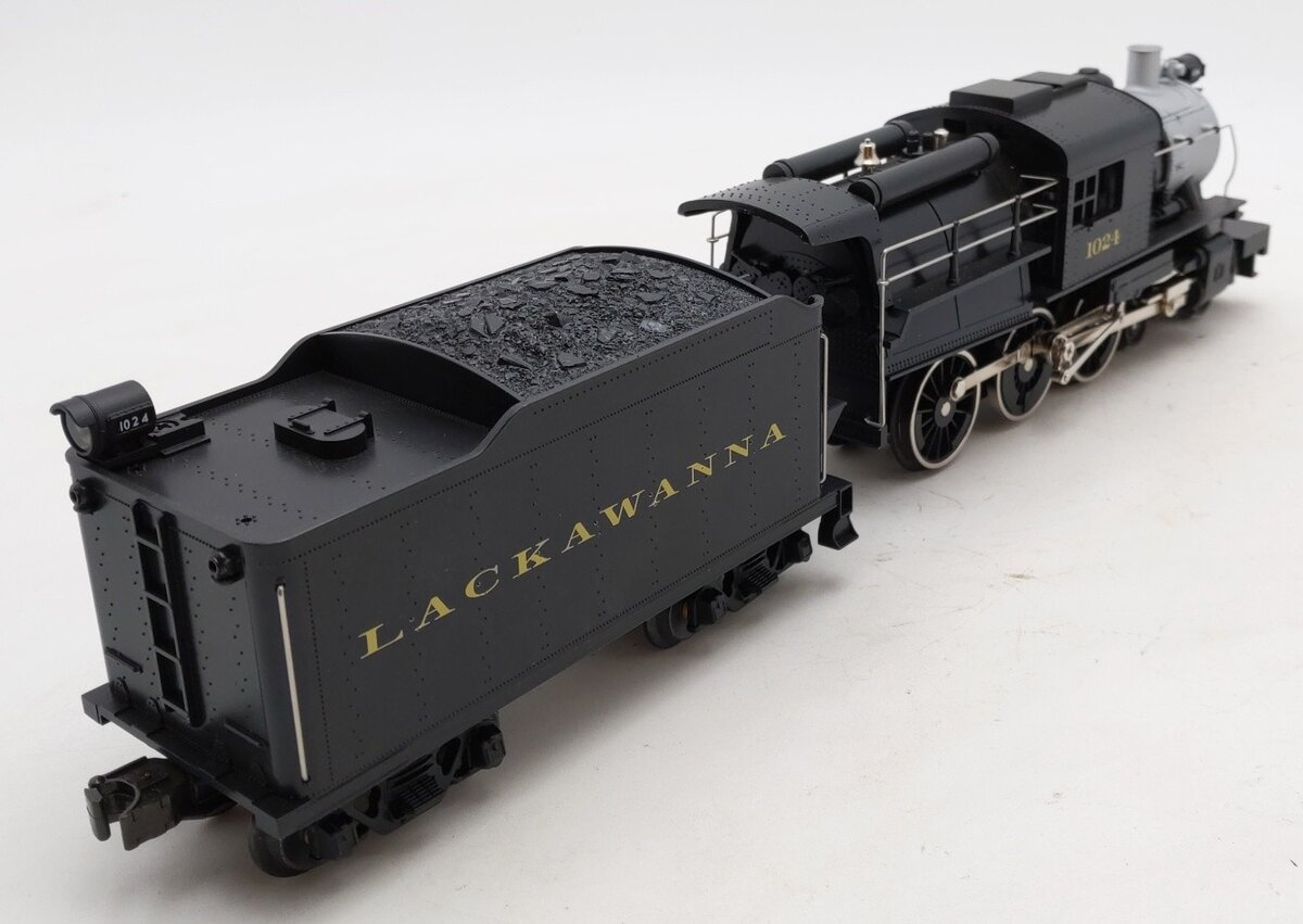 MTH 30-1179-1 Erie Lackawanna 4-6-0 Camelback Steam Locomotive #1024 VG/Box