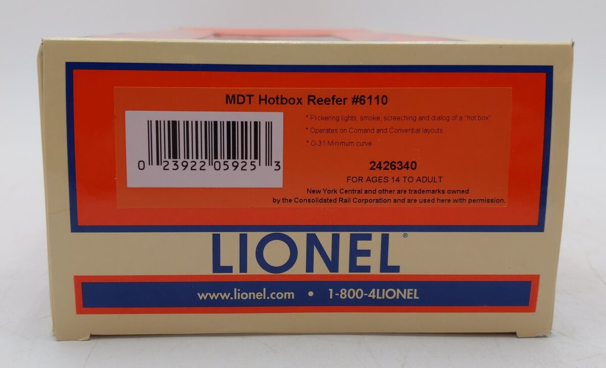 Lionel 2426340 O MDT Hotbox Reefer
