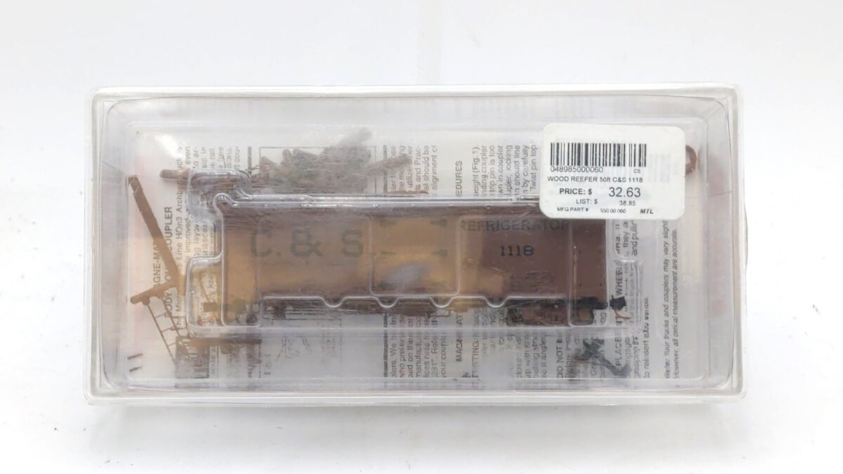 Micro-Trains 85000060 HOn3 Colorado & Southern 30' Composite Frame Reefer #1118