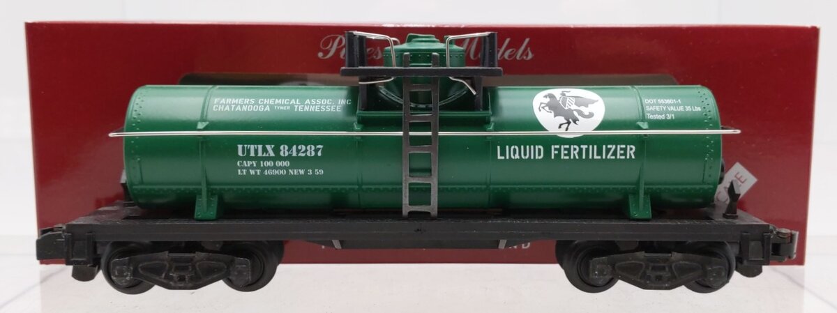 Pikesville Models S Farmers Chemical Association Single Dome Tank Car #84287 EX/Box