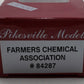 Pikesville Models S Farmers Chemical Association Single Dome Tank Car #84287 EX/Box