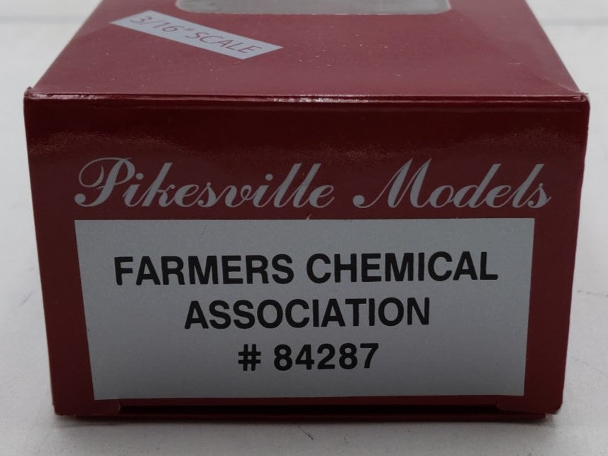 Pikesville Models S Farmers Chemical Association Single Dome Tank Car #84287 EX/Box