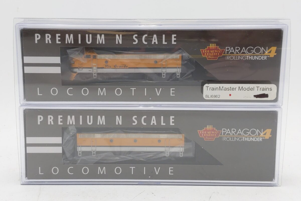 Broadway Limited 6862 N DRGW EMD F7 AB Diesel Set #5641/5642 with Sound & DCC