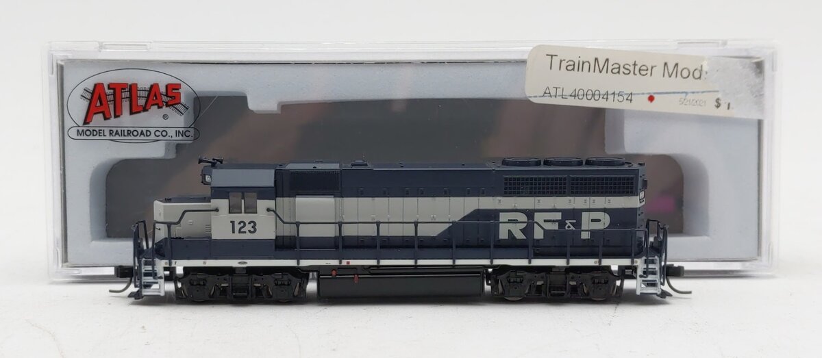 Atlas 40004154 N Richmond Fredericksburg & Potomac GP40 Diesel Locomotive #123