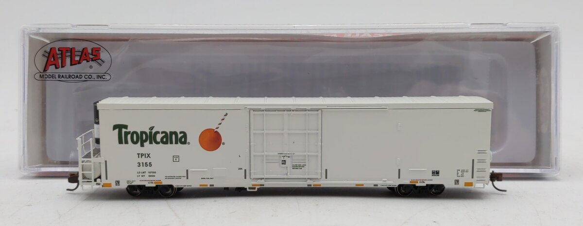 Atlas 50004504 N Scale Tropicana 64' Trinity Reefer #3155