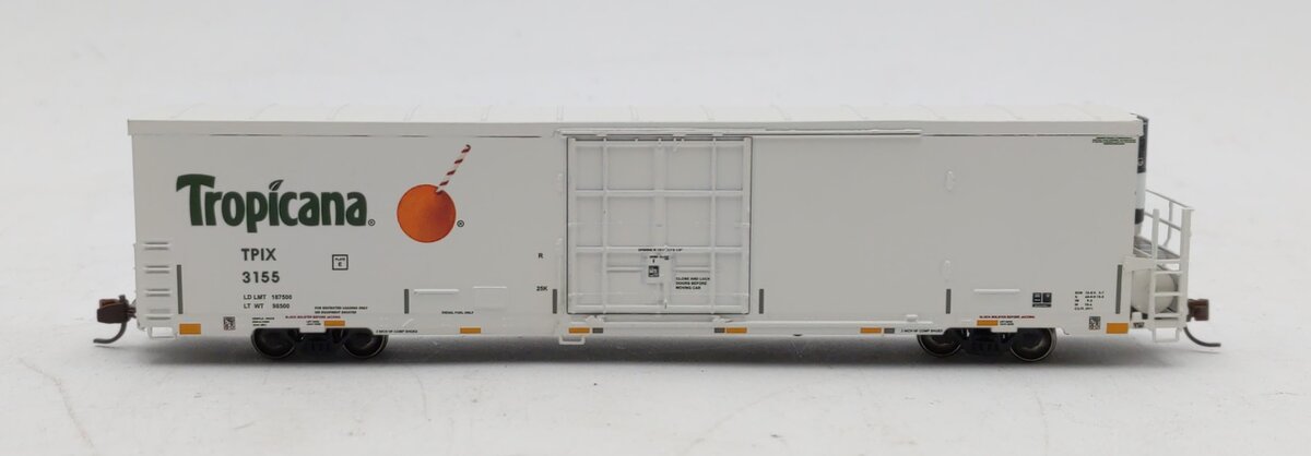 Atlas 50004504 N Scale Tropicana 64' Trinity Reefer #3155