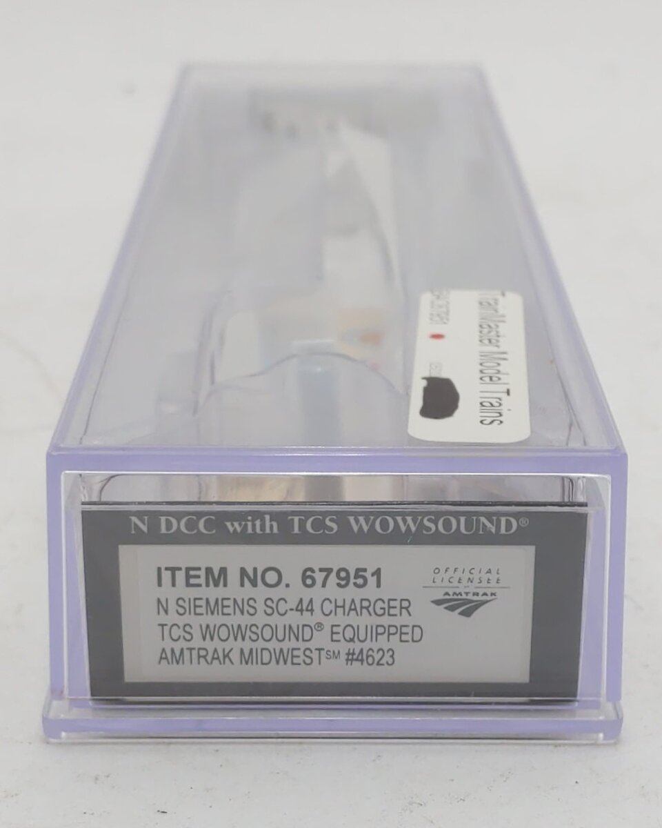 Bachmann 67951 N Amtrak Midwest Siemens SC-44 Charger #4623 with DCC & Sound