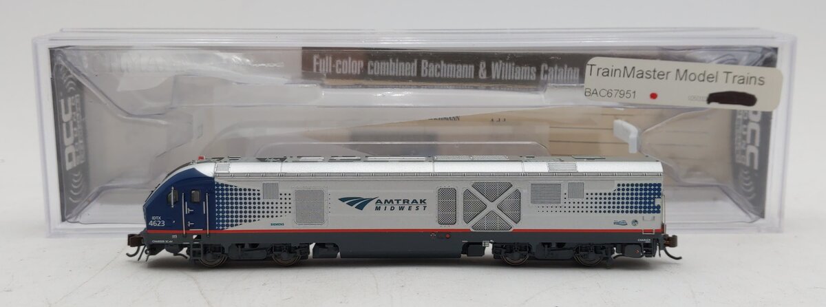 Bachmann 67951 N Amtrak Midwest Siemens SC-44 Charger #4623 with DCC & Sound