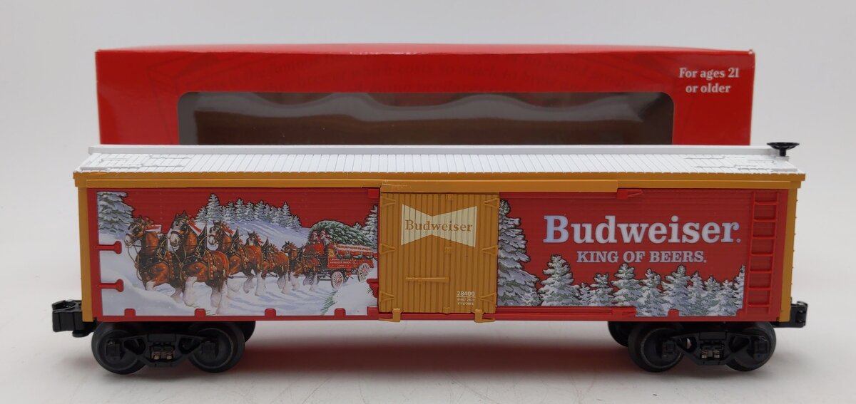 Lionel 2428400 O Anheuser-Busch Clydesdale Holiday Reefer Car