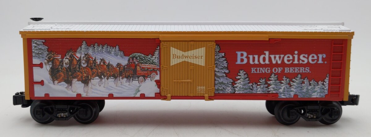 Lionel 2428400 O Anheuser-Busch Clydesdale Holiday Reefer Car