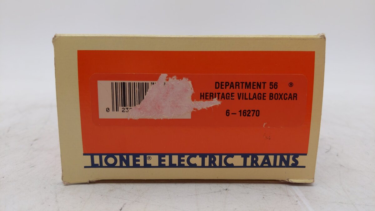 Lionel 6-16270 O Gauge Department 56 Heritage Village Boxcar #9796 LN/Box