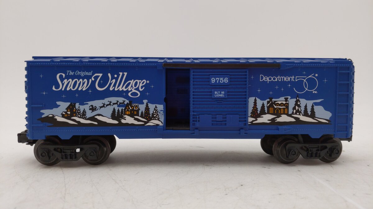 Lionel 6-52096 O Gauge Original Department 56 Snow Village Box Car #9756 LN/Box