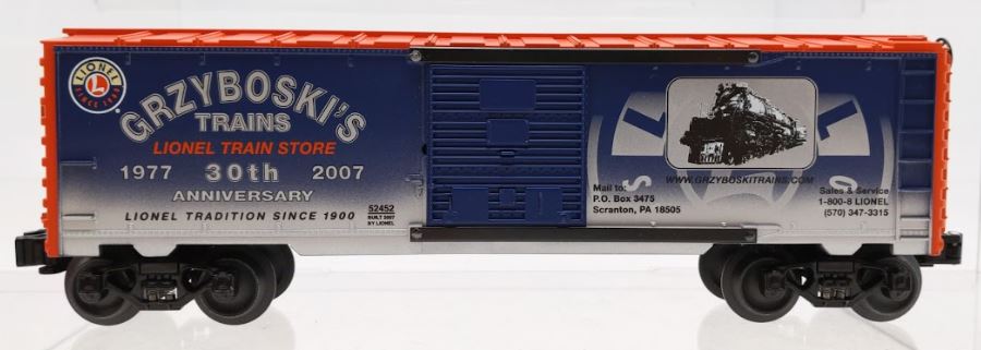 Lionel 6-52452 O Gauge Grzyboski's Trains 30th Anniversary Boxcar LN/Box