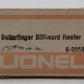 Lionel 6-9858 O Gauge Butterfinger Billboard Reefer Car EX/Box