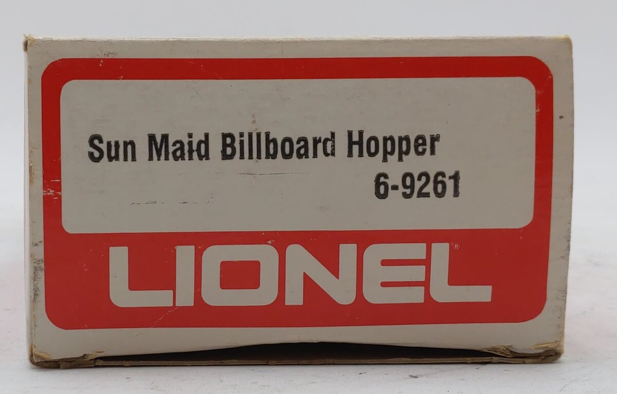 Lionel 6-9261 O Gauge Sun-Maid Billboard Hopper LN/Box