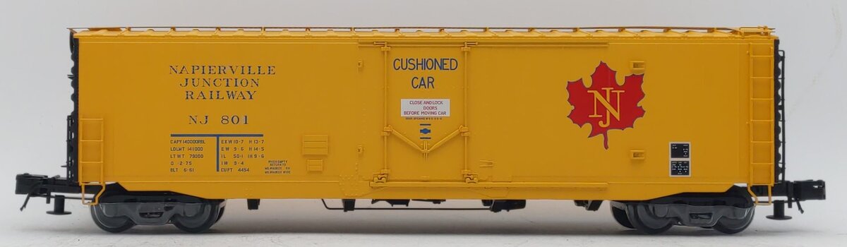 Atlas 8863 O Gauge Napierville Junction 50’ PS-1 Plug Door Boxcar #801 (3-Rail) NIB