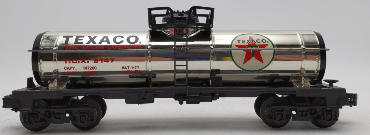 Lionel 6-9147 O Gauge Texaco Single Dome Tank Car EX/Box