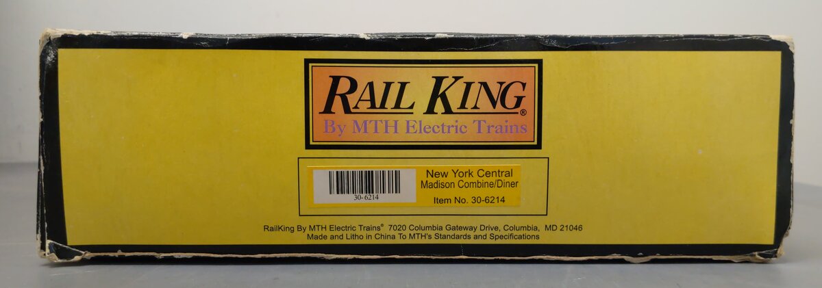 MTH 30-6214 O Gauge New York Central Madison Combo/Diner Set NIB