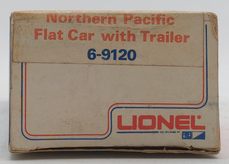 Lionel 6-9120 Northern Pacific Flatcar w/ 2 Vans