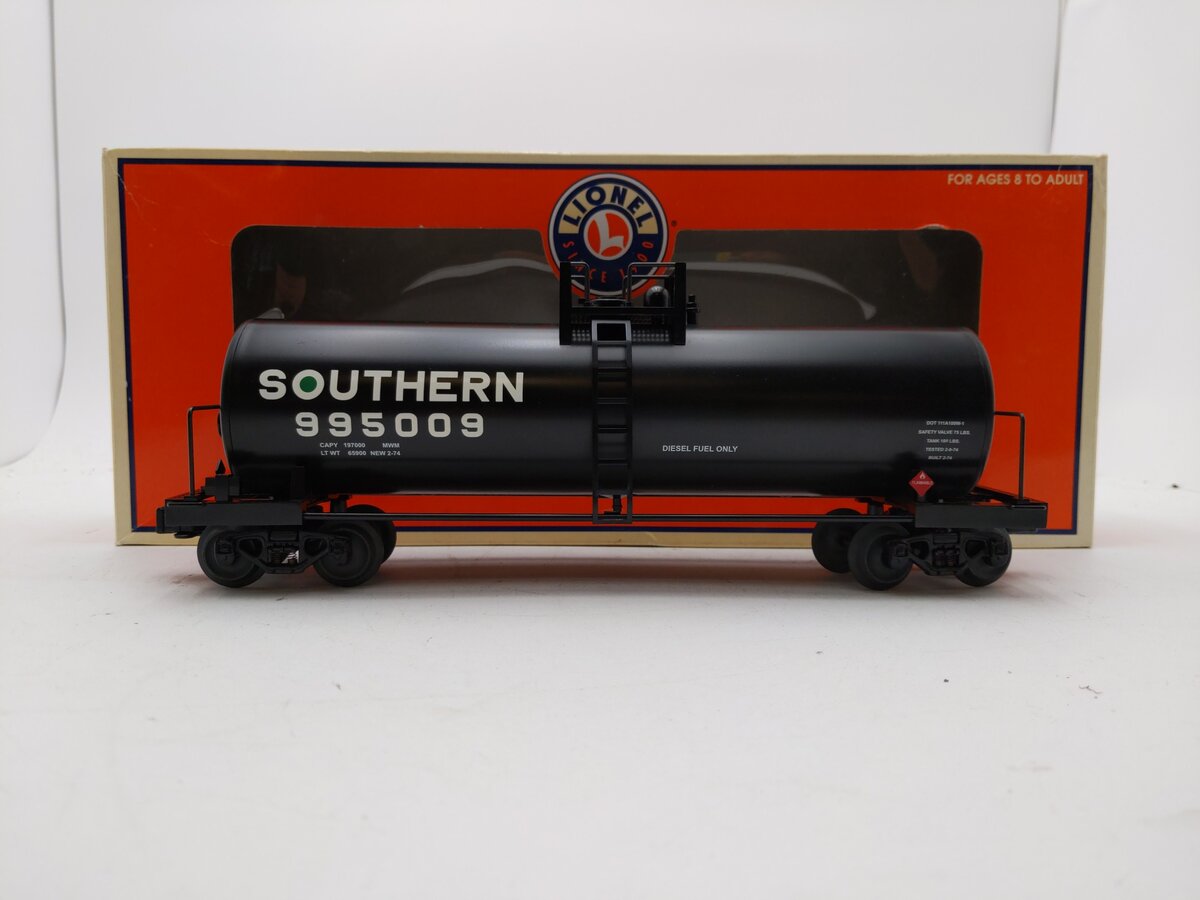 Lionel 6-17918 O Gauge Southern Unibody Tank Car #995009 LN/Box
