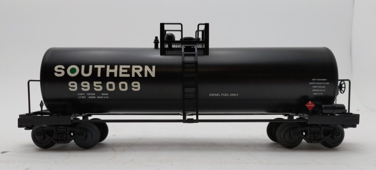 Lionel 6-17918 O Gauge Southern Unibody Tank Car #995009 LN/Box