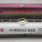 MTH 20-96007 O Pyrofax Gas 33K Gallon Tank Car #16086 NIB