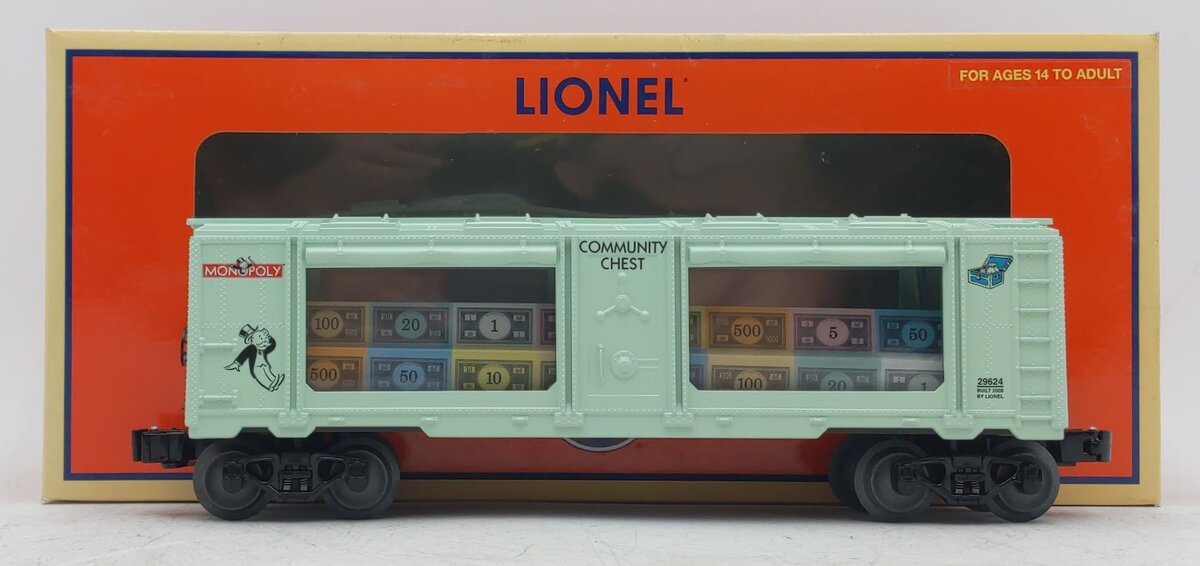 Lionel 6-29624 O Gauge Monopoly Mint Car LN/Box