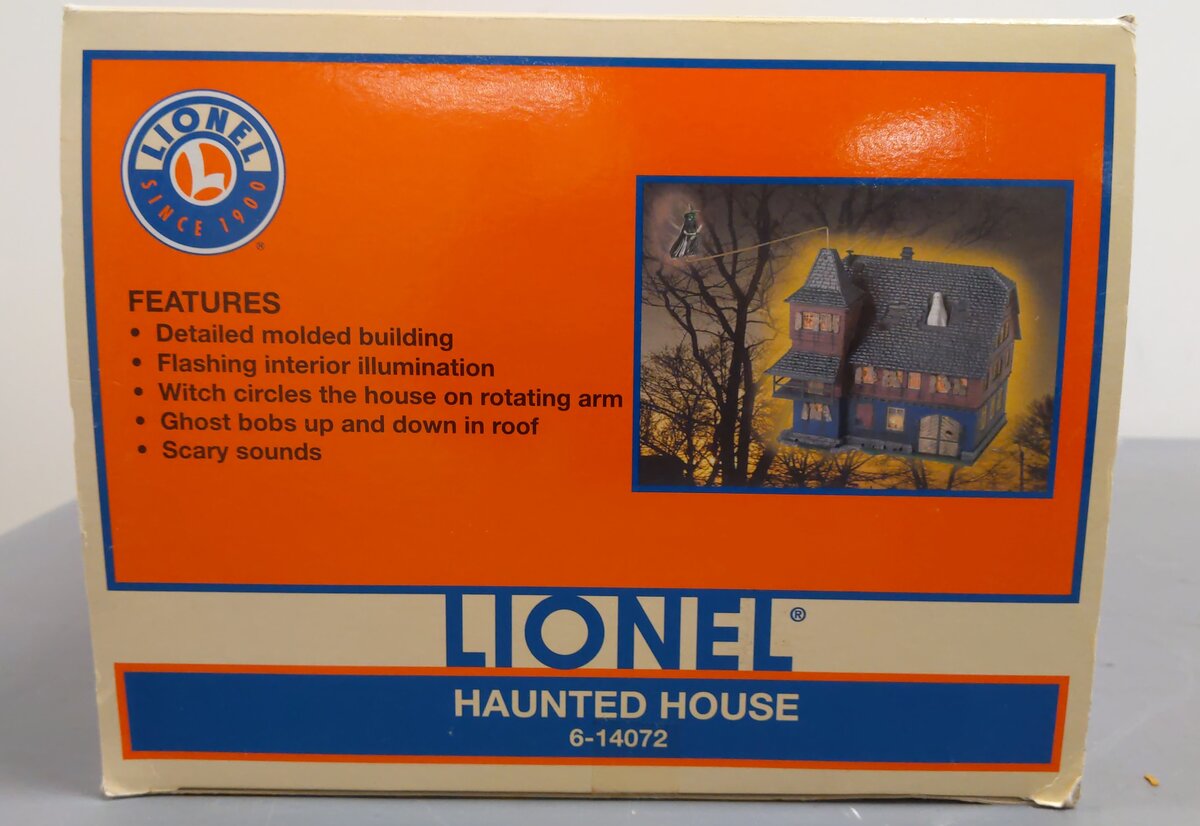 Lionel 6-14072 O Gauge Operating Haunted House LN/Box