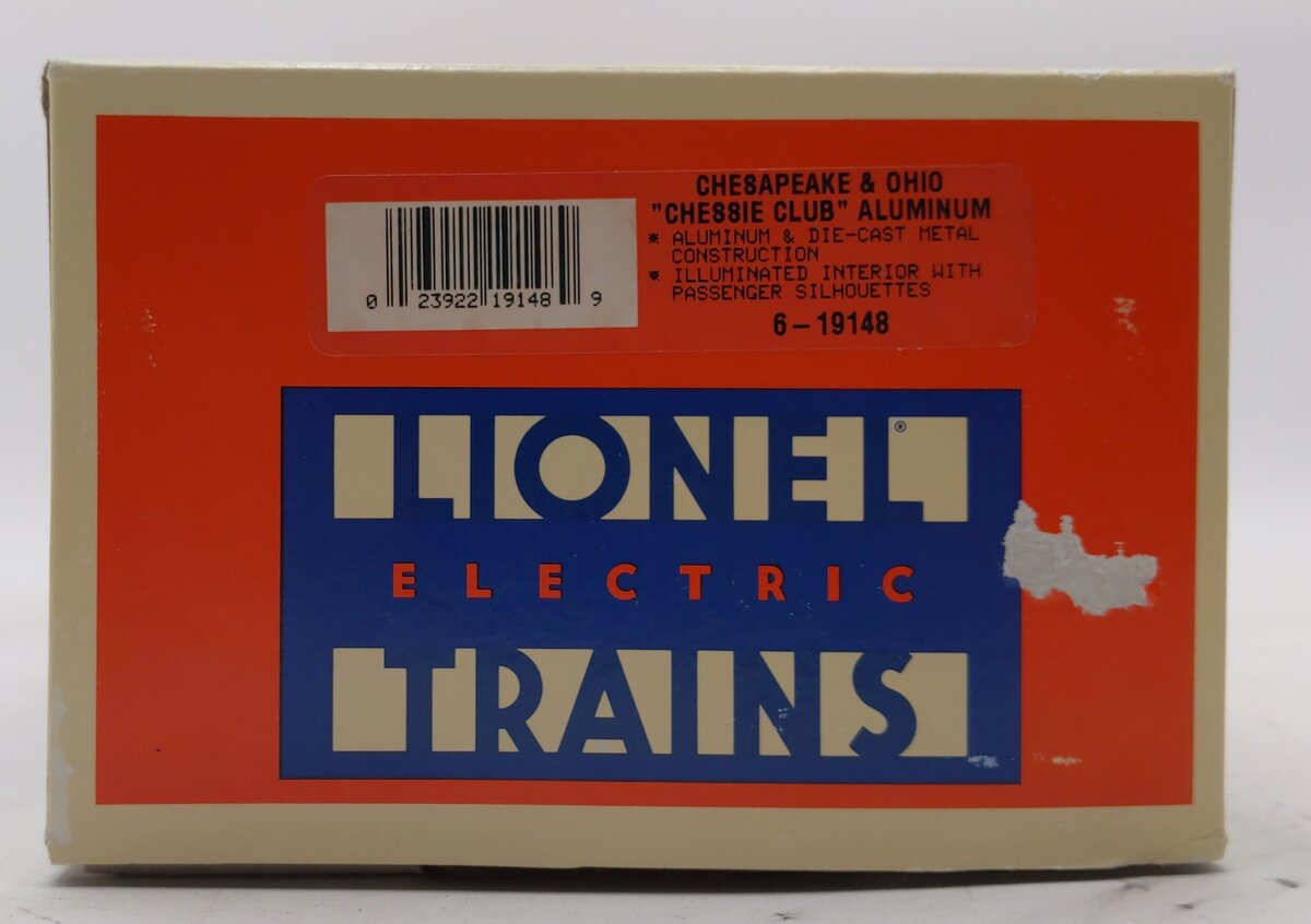 Lionel 6-19148 O Chesapeake & Ohio Aluminum "Chessie Club" Passenger Car #1903 LN/Box