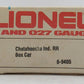 Lionel 6-9405 O Gauge Chattahoochee Industrial Boxcar #9405 LN/Box