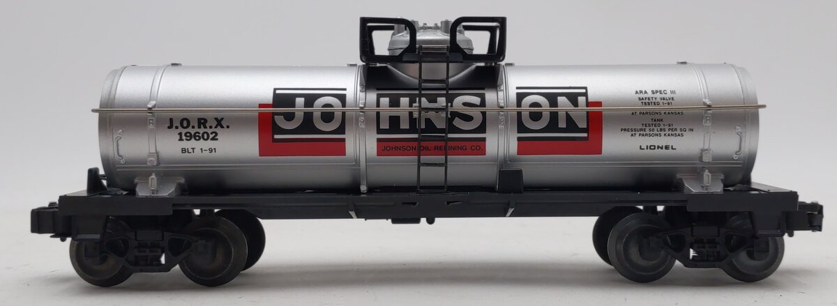Lionel 6-19602 O Gauge Johnson Single Dome Tank Car #19602 NIB