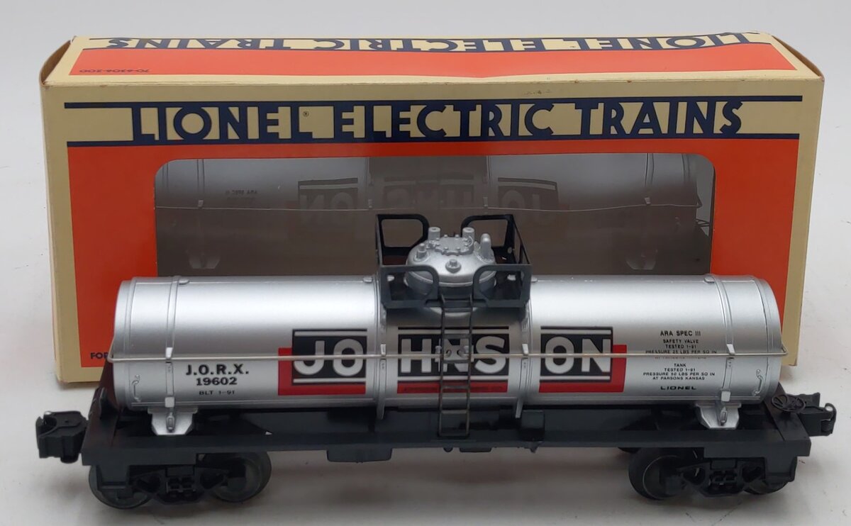 Lionel 6-19602 O Gauge Johnson Single Dome Tank Car #19602 LN/Box