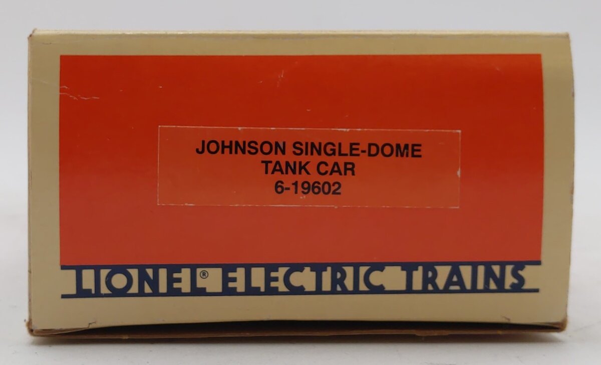 Lionel 6-19602 O Gauge Johnson Single Dome Tank Car #19602 NIB