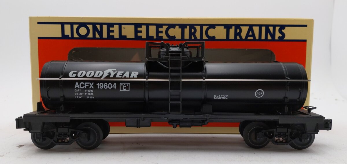 Lionel 6-19604 O Gauge Goodyear Single Dome Tank Car LN/Box